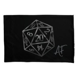 RPG Dice   Fantasy Old School Tafelblad Retro Game Kussensloop