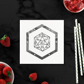 RPG Dice | Fantasy Old School Tafelblad Retro Game Servet