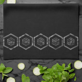 RPG Dice | Fantasy Old School Tafelblad Retro Game Theedoek