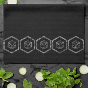 RPG Dice Fantasy Old School Tafelblad Retro Game Theedoek