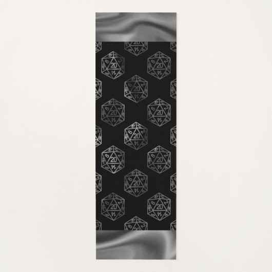 RPG Dice | Fantasy Old School Tafelblad Retro Game Yogamat (Voorkant)