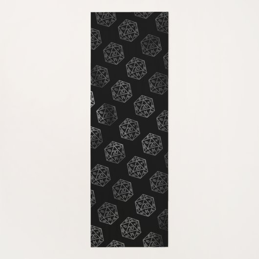 RPG Dice | Fantasy Old School Tafelblad Retro Game Yogamat (Achterkant)