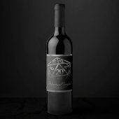 RPG Dice | Fantasy Retro Tafelblad Gamer Bedankt Wijn Etiket