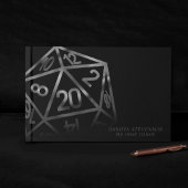 RPG Dice | Fantasy Retro Tafelblad PnP Gamer Custo Gastenboek