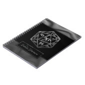 RPG Dice | Fantasy Tabletop Gamer Custom Character Notitieboek (Linkerzijde)