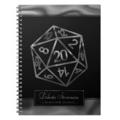 RPG Dice | Fantasy Tabletop Gamer Custom Character Notitieboek (Voorkant)