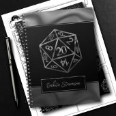RPG Dice | Fantasy Tabletop Gamer Custom Character Notitieboek