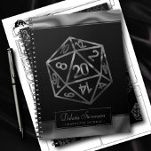 RPG Dice | Fantasy Tabletop Gamer Custom Character Notitieboek