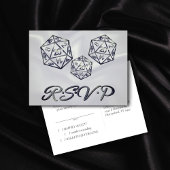 RPG Dice | Fantasy Tabletop Gamer Dice Event RSVP Uitnodiging Briefkaart