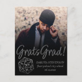 RPG Dice | Fantasy Tabletop Gamer Foto Afstuderen Aankondigingskaart (Voorkant)