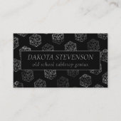 RPG Dice | Fantasy Tabletop Retro Gamer Branding Visitekaartje (Voorkant)