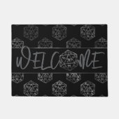 RPG Dice | Fantasy Tabletop Retro Gamer Welkom Deurmat (Voorkant)