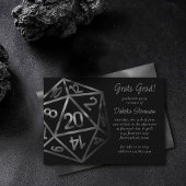 RPG Dice | Fantasy Tabletop Retro PnP Gamer Party Kaart