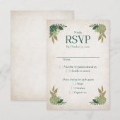 RPG Dice Gamer Bruiloft RSVP Kaartje (Voorkant / Achterkant)