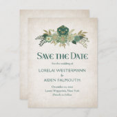 RPG Dice Gamer Bruiloft Save The Date (Voorkant / Achterkant)