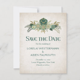 RPG Dice Gamer Bruiloft Save The Date