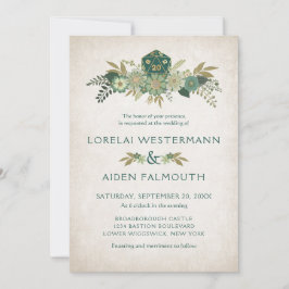 RPG Dice Gamer bruiloft uitnodiging