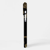 RPG Dice | Gold Fantasy Old School tafelblad gamer iPhone Hoesje (Linkerkant)