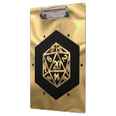 RPG Dice | Gold Fantasy Retro Tafelblad PnP Gamer Klembord (Links)