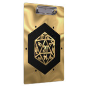 RPG Dice | Gold Fantasy Retro Tafelblad PnP Gamer Klembord (Rechts)