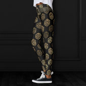 RPG Dice | Gold Fantasy Retro Tafelblad PnP Gamer Leggings