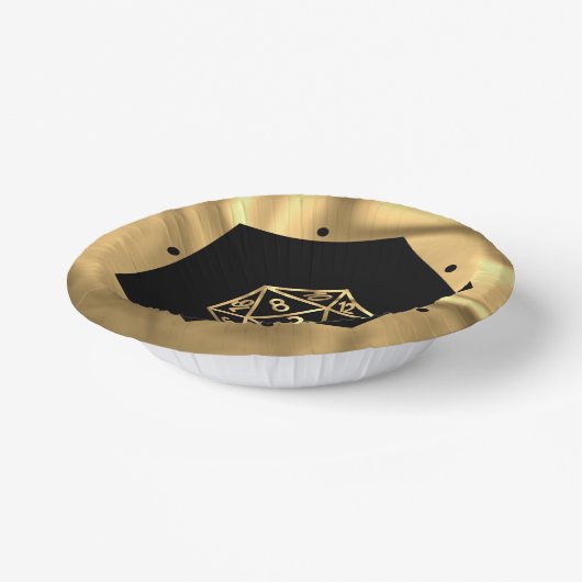 RPG Dice | Gold Fantasy Retro Tafelblad PnP Gamer Papieren Kommen (Gebogen)