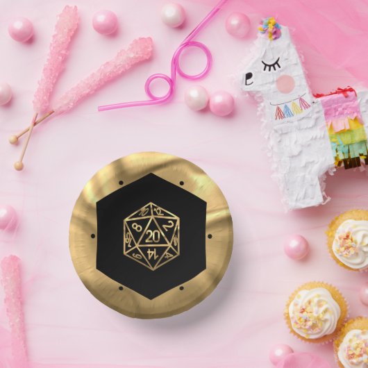 RPG Dice | Gold Fantasy Retro Tafelblad PnP Gamer Papieren Kommen (Feest)