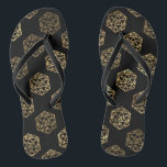 RPG Dice | Gold Fantasy Retro Tafelblad PnP Gamer Teenslippers<br><div class="desc">Het is altijd GAME ON, dus kies je wapen en rol initiatief... Een nieuwigheid GEEK CHIC gamer ontwerp perfect voor elke old school tafelblad RPG pen / potlood en papier (PnP) fantasie rolspeler met een 20-zijdige dnd polyhedrale dobbelstenen met een natuurlijke 20 rol voor de rollenspel magische tovenaar slayer van...</div>