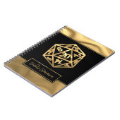 RPG Dice | Gold Fantasy Tabletop Gamer-personage Notitieboek (Linkerzijde)