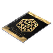 RPG Dice | Gold Fantasy Tabletop Gamer-personage Notitieboek (Linkerzijde)