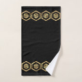 RPG Dice | Gold Fantasy Tabletop Retro PnP Gamer Bad Handdoek (Handdoek)