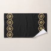 RPG Dice | Gold Fantasy Tabletop Retro PnP Gamer Bad Handdoek (Handdoek)