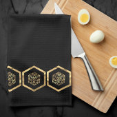 RPG Dice | Gold Fantasy Tabletop Retro PnP Gamer Theedoek