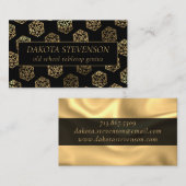 RPG Dice | Gold Fantasy Tafelblad Gamer Branding Visitekaartje (Voorkant / Achterkant)