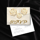 RPG Dice | Gold Fantasy tafelblad gamer Entree RSV Uitnodiging Briefkaart