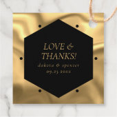 RPG Dice | Gold Fantasy Tafelblad PnP Gamer Custom Bedankjes Labels (Achterkant)