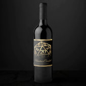 RPG Dice | Gold Fantasy Tafelblad PnP Gamer Custom Wijn Etiket