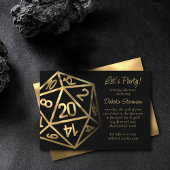 RPG Dice | Gold Fantasy tafelblad PnP Gamer Party Kaart