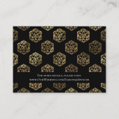 RPG Dice | Gold Fantasy tafelblad wenst goed Informatiekaartje (Achterkant)