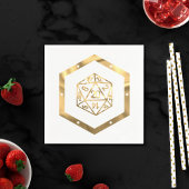 RPG Dice | Gold Old School Tafelblad PnP Roleplaye Servet