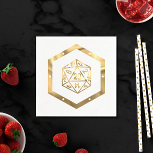 RPG Dice   Gold Old School Tafelblad PnP Roleplaye Servet