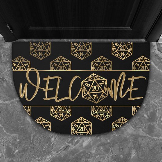 RPG Dice | Gold Retro Tafelblad Rollenspeler Welko Deurmat