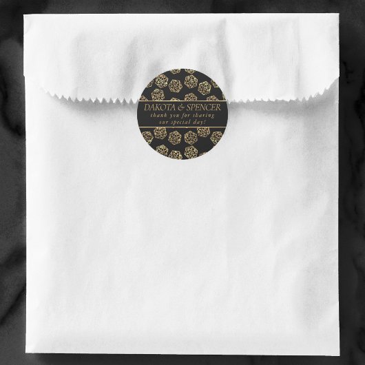 RPG Dice | Gold Tafelblad PnP Roleplayer Bedankt Ronde Sticker