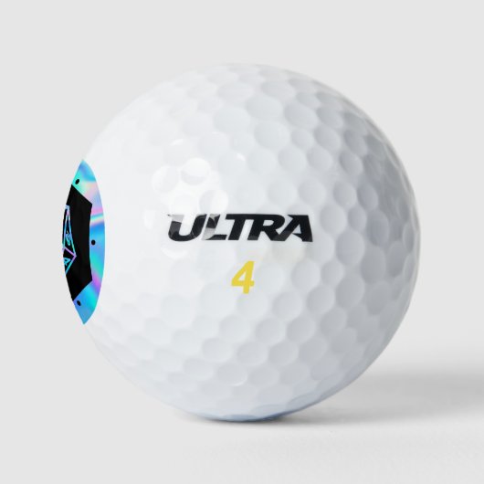 RPG Dice | Holo Fantasy Retro Tafelblad PnP Gamer Golfballen (Logo)