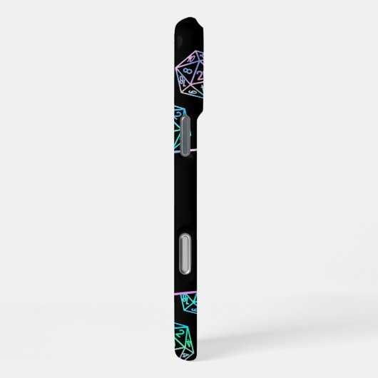 RPG Dice | Holo Fantasy Retro Tafelblad PnP Gamer iPhone Hoesje (Rechterkant)