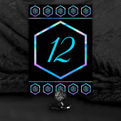 RPG Dice | Holo Fantasy Retro Tafelblad PnP Gamer Kaart