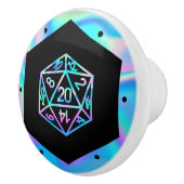 RPG Dice | Holo Fantasy Retro Tafelblad PnP Gamer Keramische Knop (Rechts)