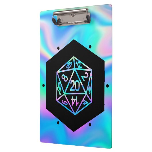 RPG Dice | Holo Fantasy Retro Tafelblad PnP Gamer Klembord (Links)