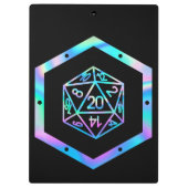 RPG Dice | Holo Fantasy Retro Tafelblad PnP Gamer Klembord (Achterkant)