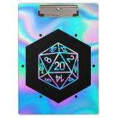 RPG Dice | Holo Fantasy Retro Tafelblad PnP Gamer Klembord (Voorkant)